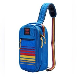 NWT Stranger Things x Coleman
6 Can CrossBody Cooler Bag Lunchbox Blue Corduroy